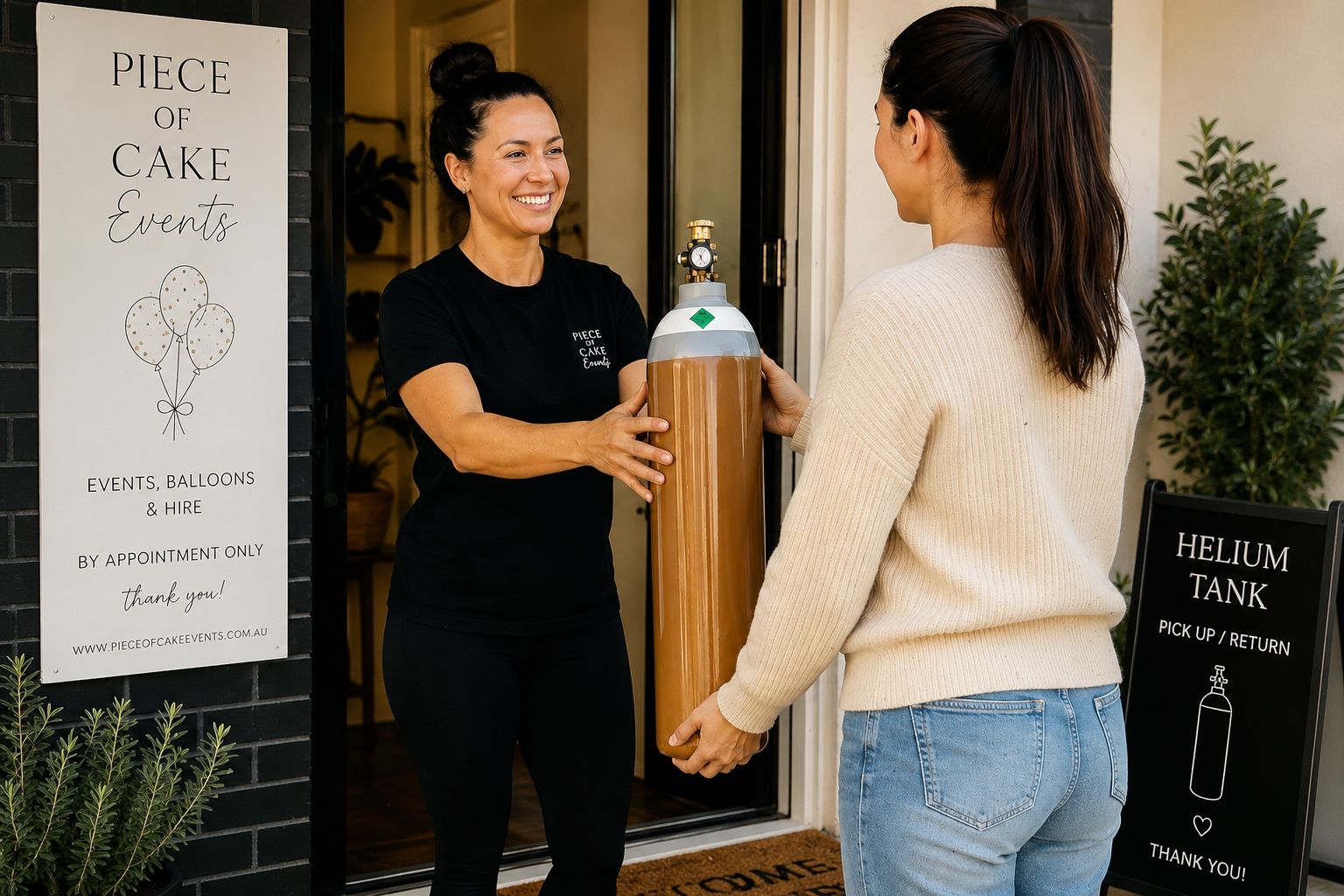 Medium Helium Tank Hire Sydney | D Size with Regulator (Up to 100 Balloons)