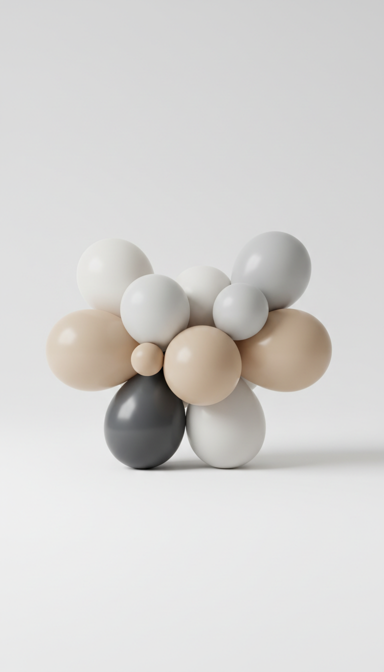 Blush & Sand Balloon Cluster Set