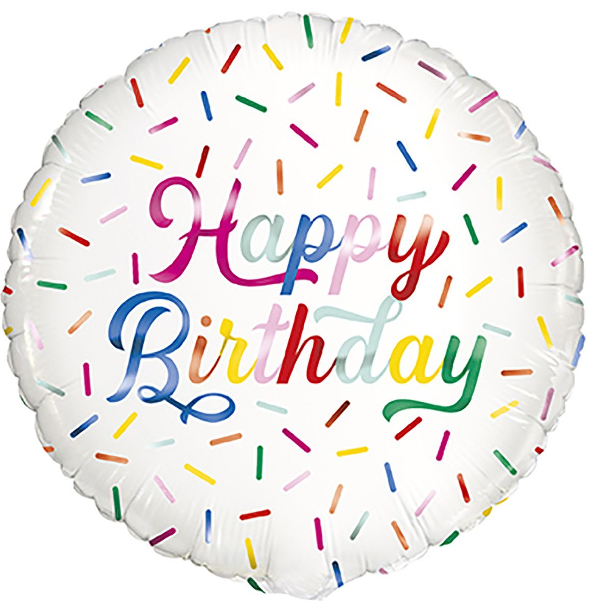 Unique Foil Sprinkle Happy Birthday 45cm (18") Foil Balloon