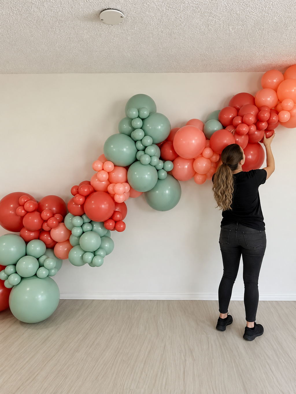 Grab & Go Balloon Garland – Watermelon | Organic Balloon Garland Sydney
