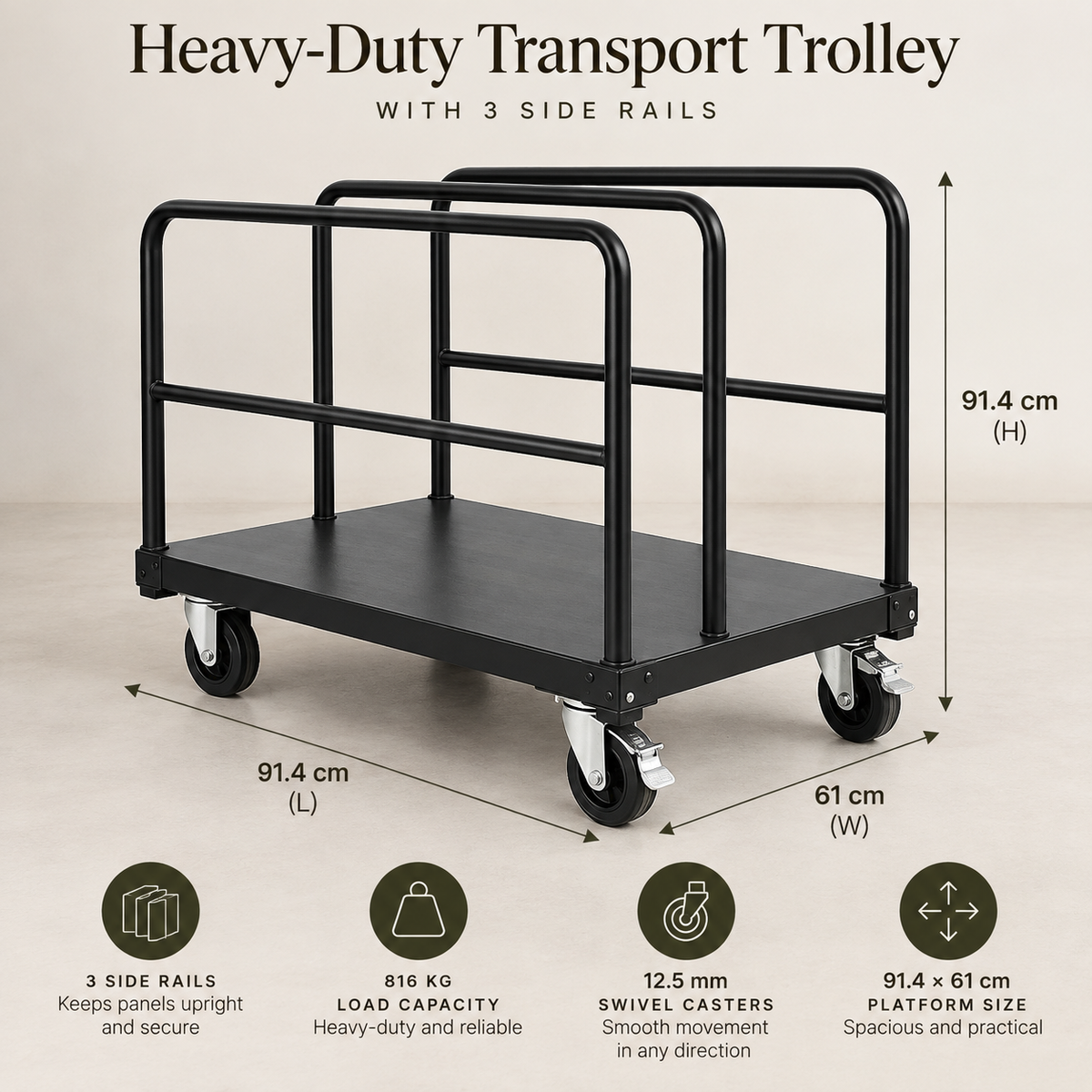 Heavy-Duty Transport Trolley Hire Sydney