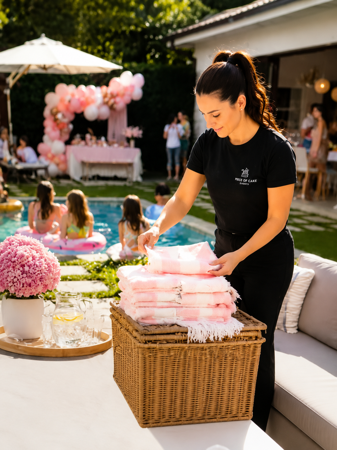     Event support staff providing an extra set of hands for the host during an event.