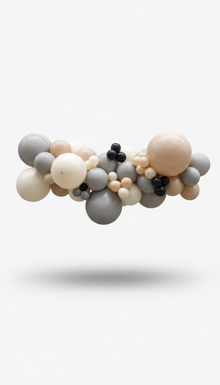 Ivory Latex Balloon Garland