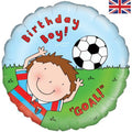 Oaktree Foil 46cm (18") Happy Birthday Soccer