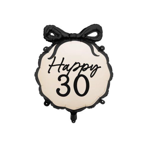 Party Deco Foil Round 45cm (18") Happy 30th