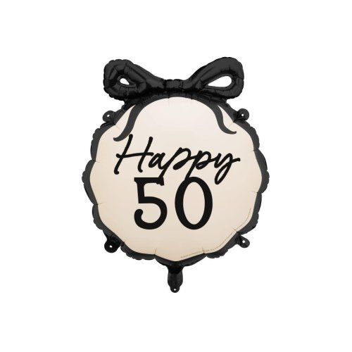 Party Deco Foil Round 45cm (18") Happy 50th
