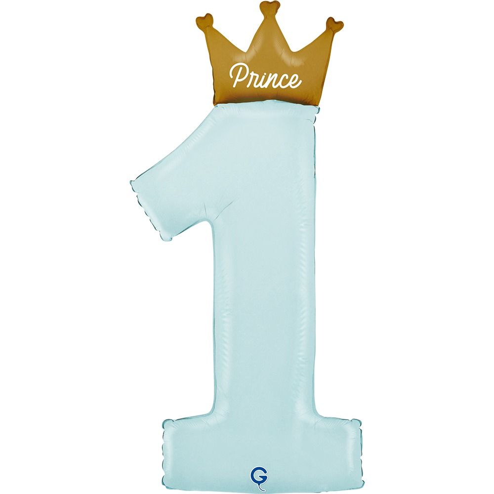 Grabo Foil Shape 102cm (40") My First Birthday Prince Shape