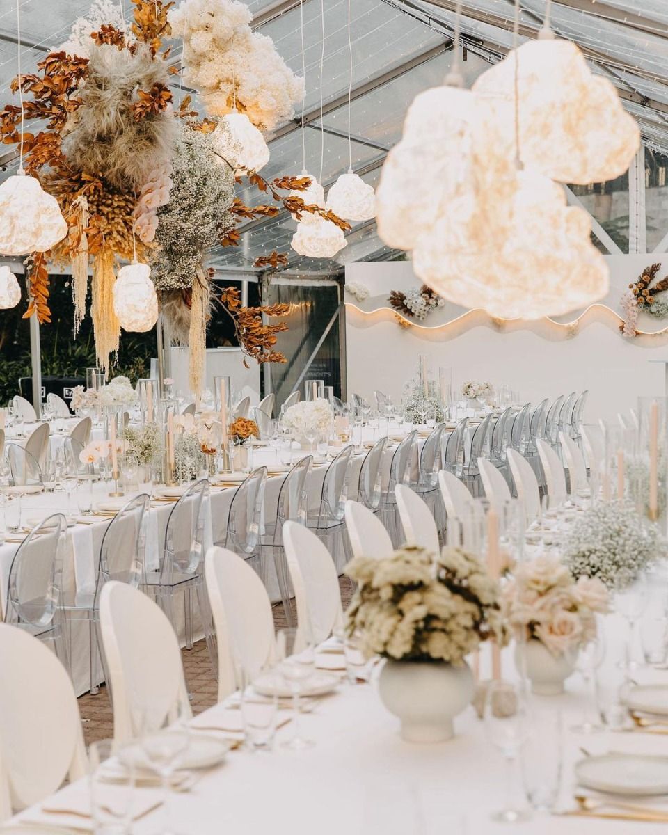 White Acrylic Louis Chair Hire Sydney