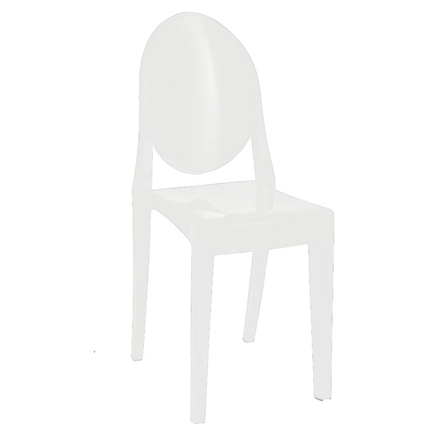 White Acrylic Louis Chair Hire Sydney