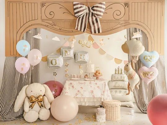 Party Deco Foil Heart 46cm (18") "One" Light Pink